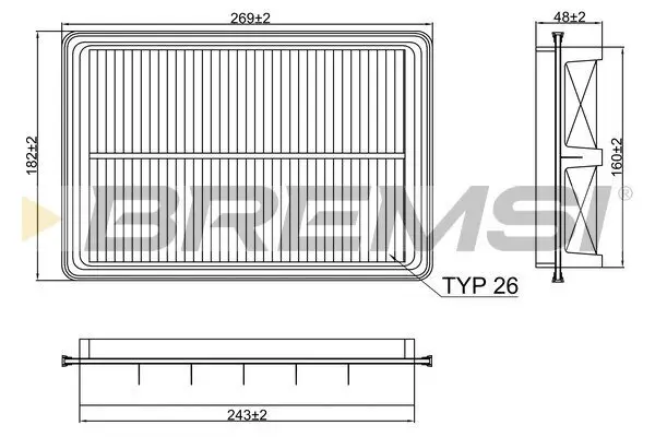Luftfilter BREMSI FA2394