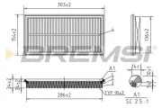 Luftfilter BREMSI FA2398