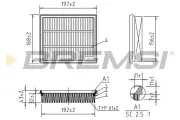 Luftfilter BREMSI FA2582