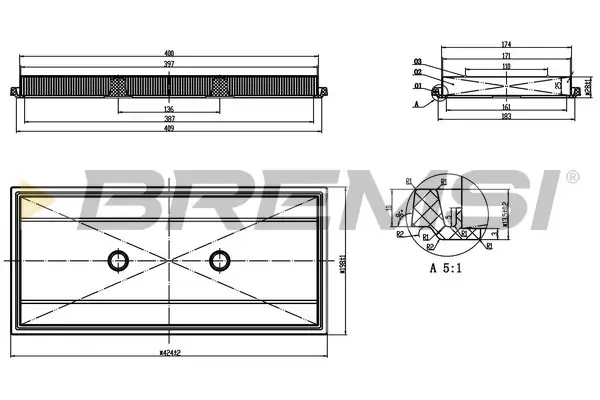 Luftfilter BREMSI FA2883