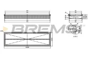 Luftfilter BREMSI FA2886