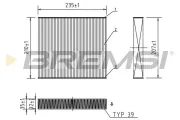 Filter, Innenraumluft BREMSI FC0068
