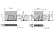 Filter, Innenraumluft BREMSI FC0070