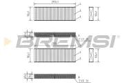 Filter, Innenraumluft BREMSI FC0071A