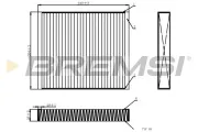Filter, Innenraumluft BREMSI FC0073