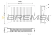 Filter, Innenraumluft BREMSI FC0077C