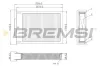 Filter, Innenraumluft BREMSI FC0077