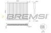 Filter, Innenraumluft BREMSI FC0079C