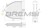 Filter, Innenraumluft BREMSI FC0083A