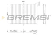 Filter, Innenraumluft BREMSI FC0084C