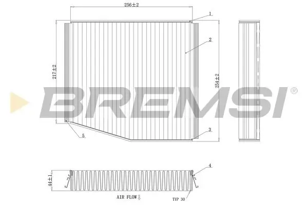 Filter, Innenraumluft BREMSI FC0087C