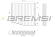 Filter, Innenraumluft BREMSI FC0087C