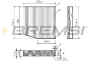 Filter, Innenraumluft BREMSI FC0087