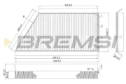 Filter, Innenraumluft BREMSI FC0088C