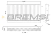 Filter, Innenraumluft BREMSI FC0090A