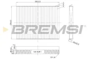 Filter, Innenraumluft BREMSI FC0091C