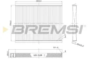 Filter, Innenraumluft BREMSI FC0091