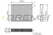Filter, Innenraumluft BREMSI FC0092