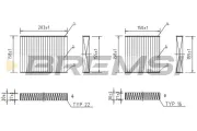 Filter, Innenraumluft BREMSI FC0166A