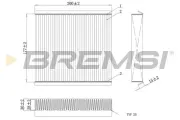 Filter, Innenraumluft BREMSI FC0167C