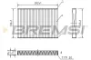 Filter, Innenraumluft BREMSI FC0181A