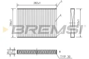 Filter, Innenraumluft BREMSI FC0181A