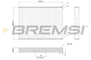 Filter, Innenraumluft BREMSI FC0181