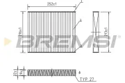 Filter, Innenraumluft BREMSI FC0183A