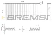 Filter, Innenraumluft BREMSI FC0403
