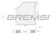 Filter, Innenraumluft BREMSI FC0406C