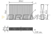 Filter, Innenraumluft BREMSI FC0408