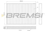 Filter, Innenraumluft BREMSI FC0410A