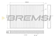 Filter, Innenraumluft BREMSI FC0410C