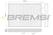 Filter, Innenraumluft BREMSI FC0410