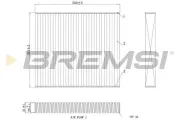 Filter, Innenraumluft BREMSI FC0416C