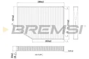 Filter, Innenraumluft BREMSI FC0421C