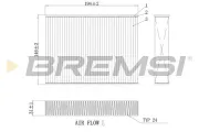 Filter, Innenraumluft BREMSI FC0432A