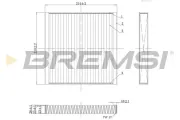 Filter, Innenraumluft BREMSI FC0437C