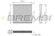 Filter, Innenraumluft BREMSI FC0439A