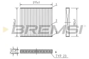 Filter, Innenraumluft BREMSI FC0441A