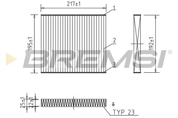 Filter, Innenraumluft BREMSI FC0441C