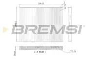 Filter, Innenraumluft BREMSI FC0443A