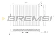Filter, Innenraumluft BREMSI FC0443