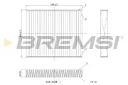 Filter, Innenraumluft BREMSI FC0449C