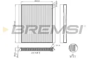 Filter, Innenraumluft BREMSI FC0453C