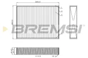 Filter, Innenraumluft BREMSI FC0455