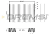 Filter, Innenraumluft BREMSI FC0457C