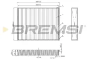 Filter, Innenraumluft BREMSI FC0459C