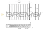 Filter, Innenraumluft BREMSI FC0459