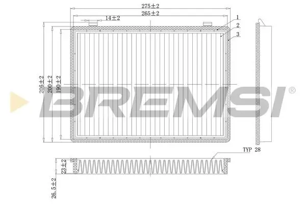 Filter, Innenraumluft BREMSI FC0466C